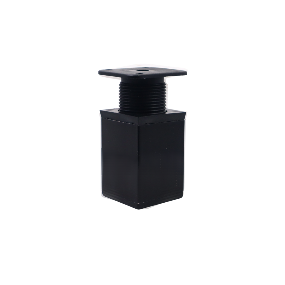 Pata de mueble cuadrada 40x40mm - A60mm - Negro (2) – Furnica