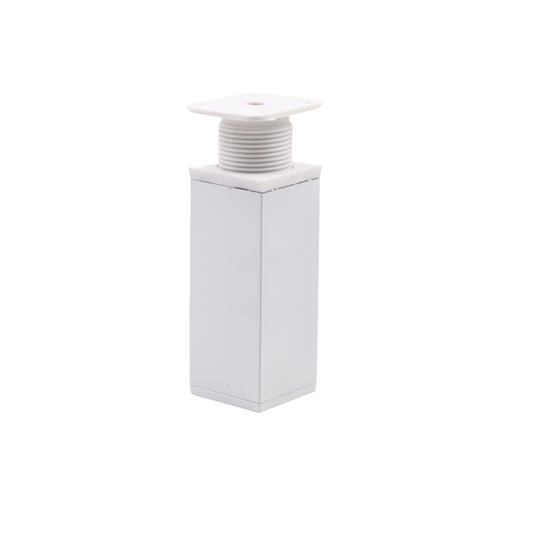 Pata de mueble cuadrada 40x40mm - A100mm - Blanco (2) – Furnica