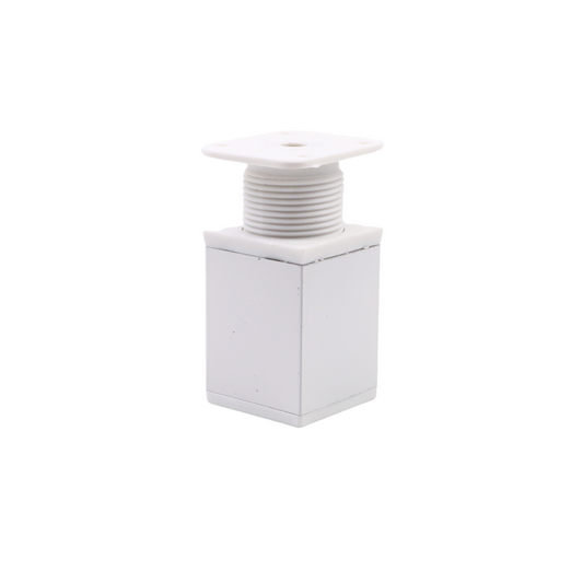 Pata de mueble cuadrada 40x40mm - A60mm - Blanco (2) – Furnica