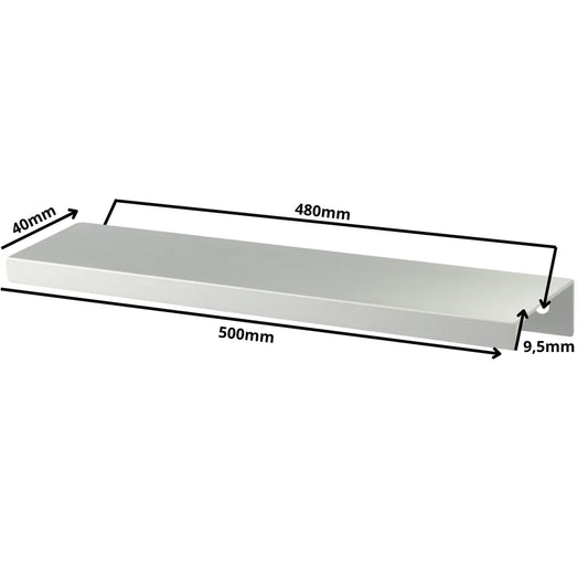 Mango de perfil redondo Edge Grip FE06 de 480 mm (longitud total de 500 mm) - Electropulido