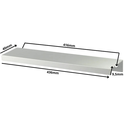 Mango de perfil redondo Edge Grip FE06 de 416 mm (longitud total de 436 mm) - Aluminio