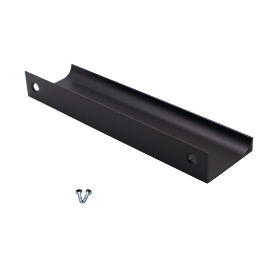 Mango de perfil de agarre Edge de 128 mm (longitud total de 148 mm) - Negro (2) – Furnica