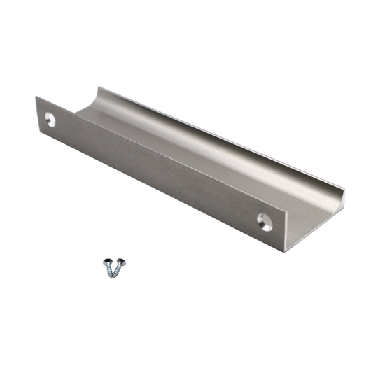 Mango de perfil de agarre Edge de 128 mm (longitud total de 148 mm) - Acero cepillado (2) – Furnica