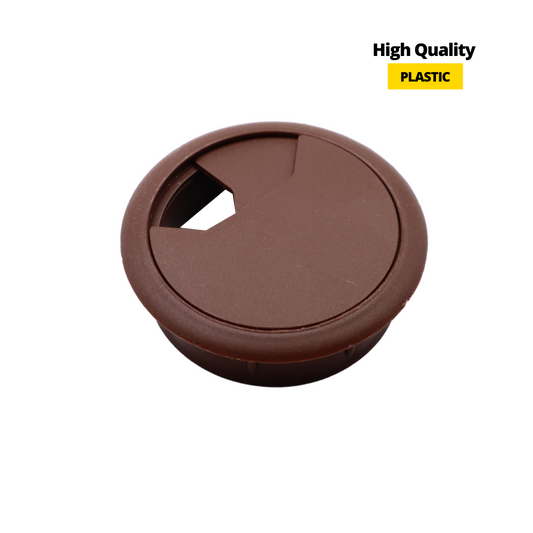 Pasacables de plástico Ø60mm, color marrón oscuro (2) – Furnica