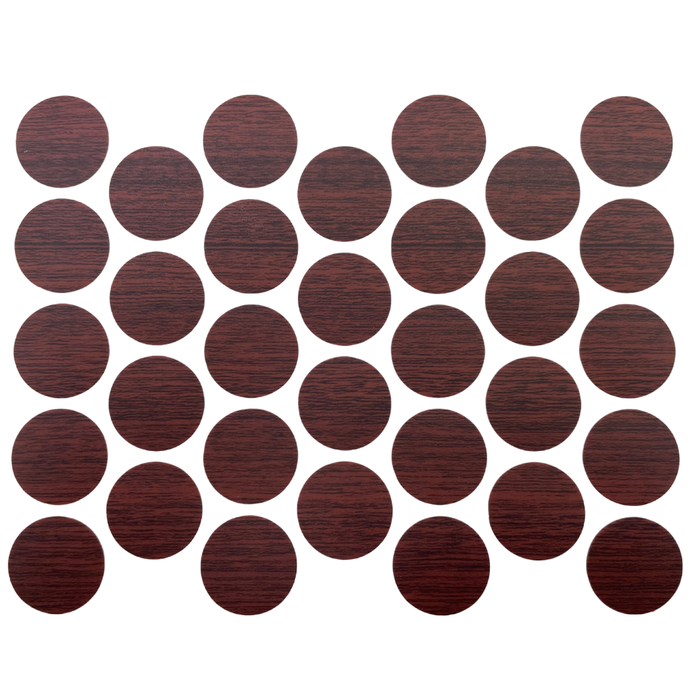 Tapas de cubierta de tornillo autoadhesivas - Caoba 18mm – Furnica