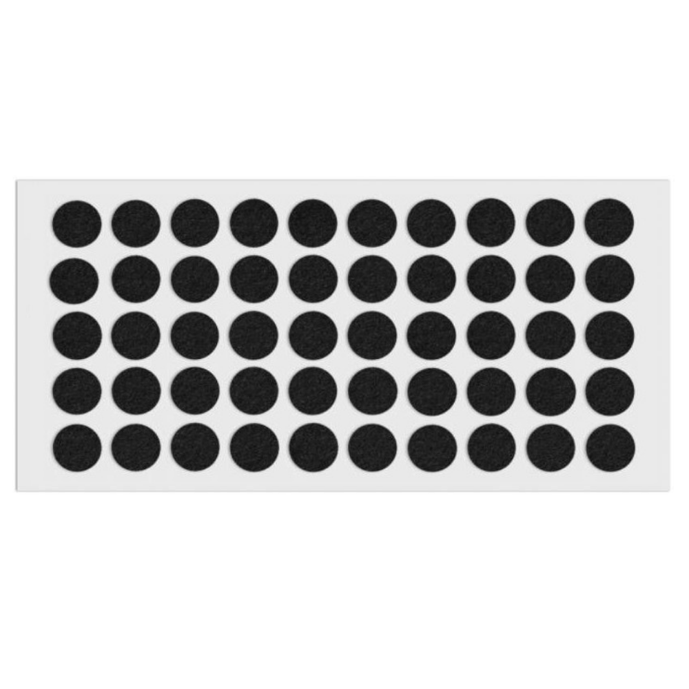 Almohadilla de fieltro autoadhesiva Ø18mm - Negra – Furnica