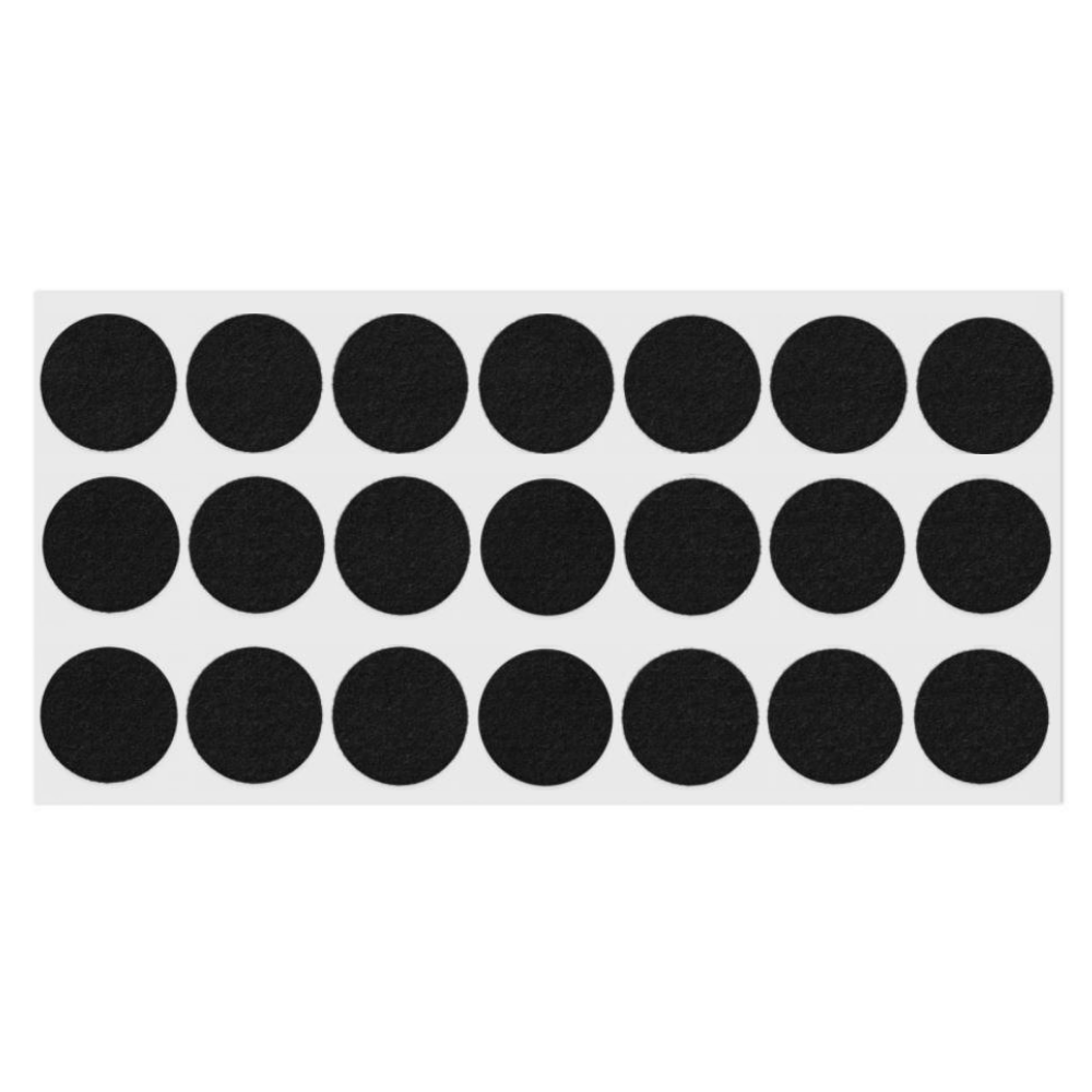 Almohadilla de fieltro autoadhesiva Ø30mm - Negra – Furnica