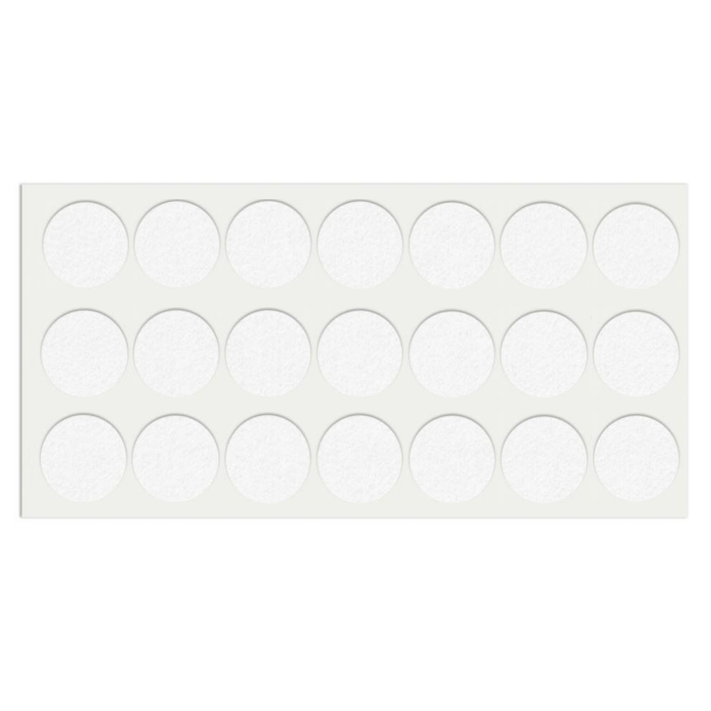 Almohadilla de fieltro autoadhesiva Ø30mm - Blanca – Furnica