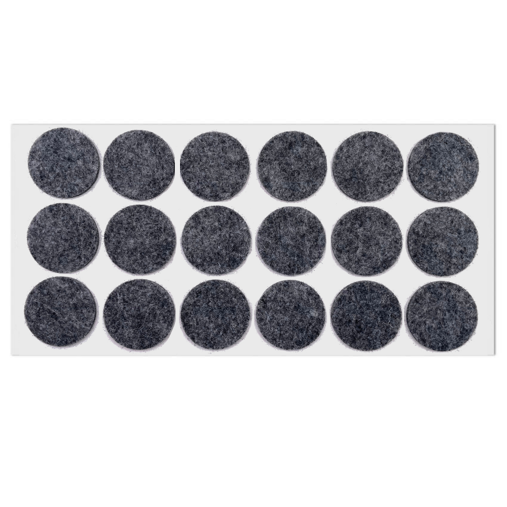 Almohadilla de fieltro autoadhesiva Ø35mm - Gris – Furnica