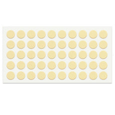 Topes para puertas de armario - autoadhesivos - 10mm - Beige - 50 piezas