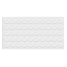 Tope de puerta de armario - silicona autoadhesiva 10x2mm - 50 piezas