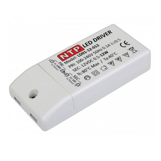 Fuente de alimentación para iluminación LED (sin cableado) – 12W se traduce al español como "12 vatios". – Furnica