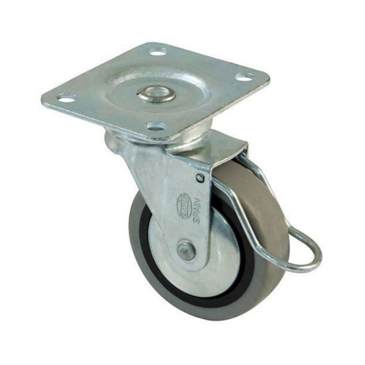Rueda de goma con freno Ø40mm (2) – Furnica