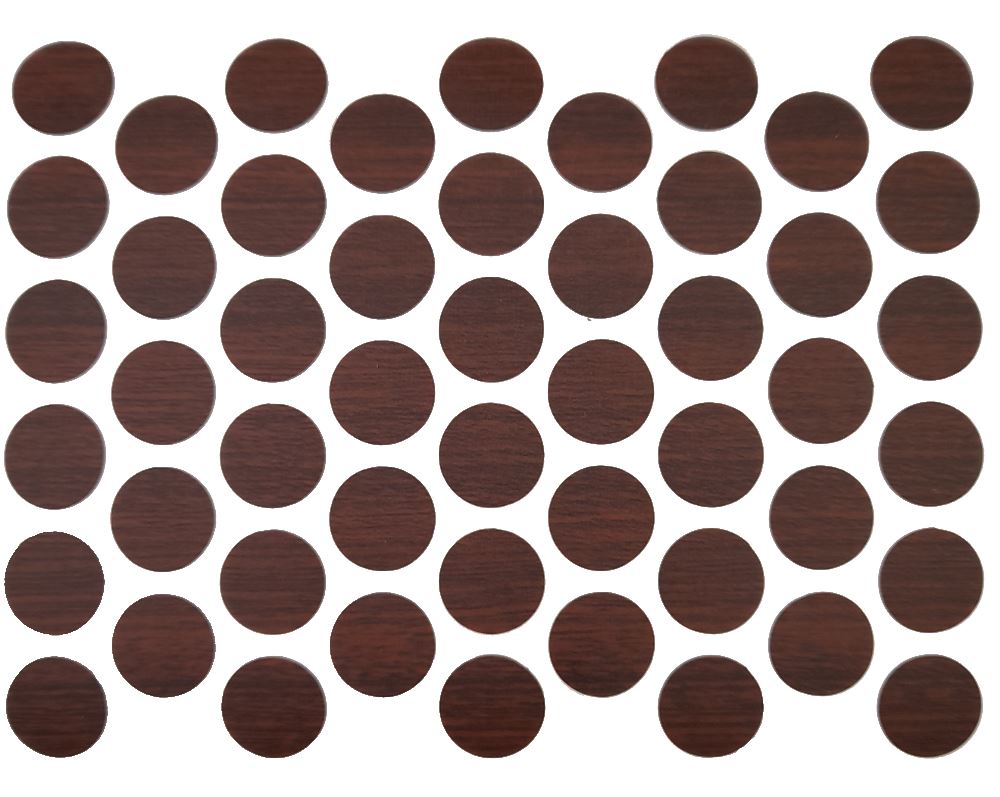 Tapas de cubierta de tornillo autoadhesivas - Caoba 14mm – Furnica
