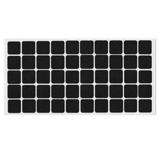 Almohadilla de fieltro autoadhesiva de 20x20mm en color negro