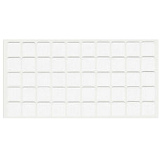 Almohadilla de fieltro autoadhesiva de 20x20mm color blanco