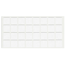 Almohadilla de fieltro autoadhesiva 25x25mm - Blanco