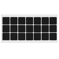 Almohadilla de fieltro autoadhesiva de 30x30mm en color negro