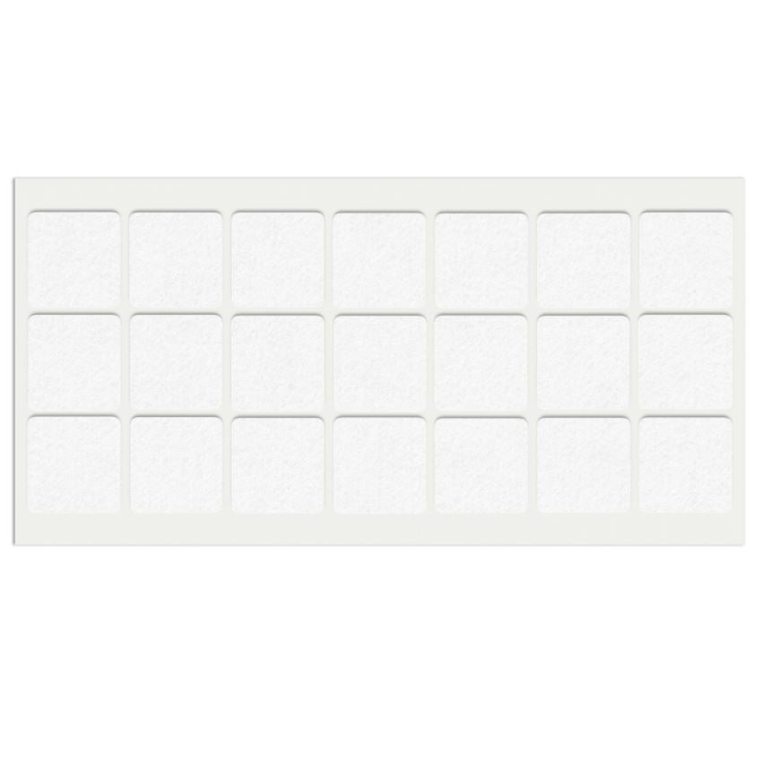 Almohadilla de fieltro autoadhesiva de 30x30mm - Blanco – Furnica