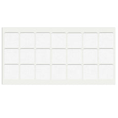 Almohadilla de fieltro autoadhesiva de 30x30mm - Blanco