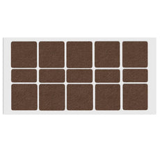 Almohadilla de fieltro autoadhesiva de 40x40mm/20x40mm - Marrón