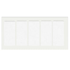 Almohadilla de fieltro autoadhesiva 40x90mm blanca