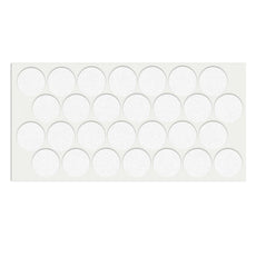 Almohadilla de fieltro autoadhesiva Ø28mm - Blanca
