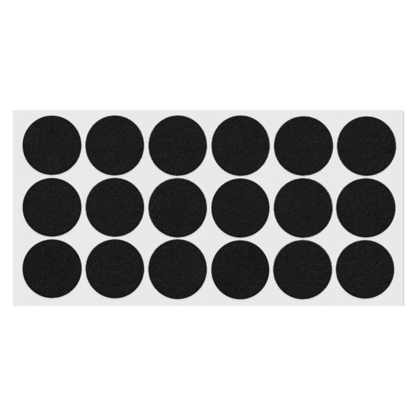 Almohadilla de fieltro autoadhesiva Ø35mm - Negra – Furnica