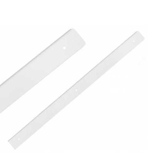 Tira lateral para encimera de 38 mm R-3, aluminio recubierto de polvo blanco – Correcto – Furnica