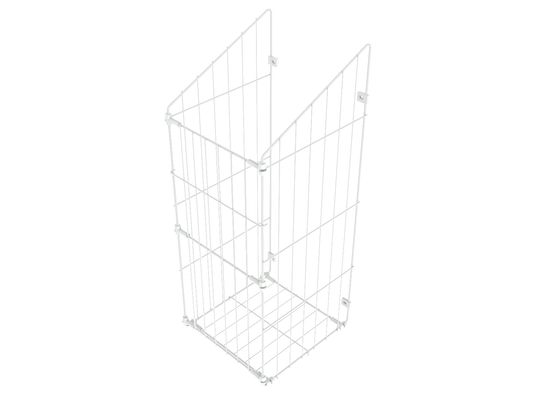 Cesta de lavandería plegable de 60cm - Blanco
