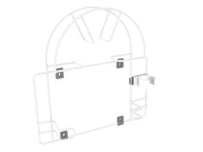 Soporte de manguera de aspiradora montado en la pared - Pequeño - Blanco – Furnica