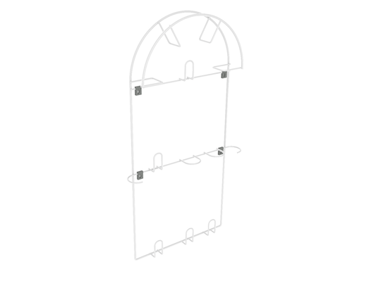 Soporte de manguera de aspiradora montado en la pared - Grande - Blanco – Furnica