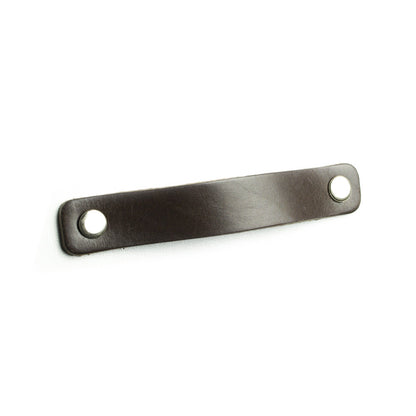 Asa de cuero rectangular de 96 mm / 128 mm / 160 mm – Marrón / Negro – Furnica