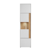 CARLO VII - Conjunto de muebles de salón - Blanco Mate / Roble Wotan
