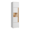 CARLO VII - Conjunto de muebles de salón - Blanco Mate / Roble Wotan