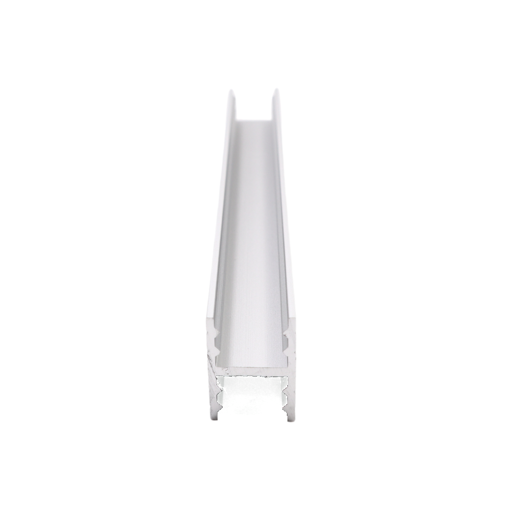 Perfil de aluminio horizontal de conexión en forma de H de 10 mm - 560 cm - Anodizado plateado
