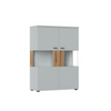 VERO - Conjunto de muebles de salón - Gris Ceniza / Roble Coast Evoke