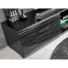 Unidad de pared BLADE MINI - Conjunto de muebles de salón - Negro Mate / Sahara 3D