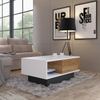 DUKE - Conjunto de muebles de salón - Blanco Alpino / Roble Catania