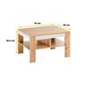 VEGA II - Conjunto de muebles de salón - Roble Wotan / Blanco Mate