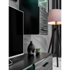 Unidad de pared BLADE MINI - Conjunto de muebles de salón - Negro Mate / Sahara 3D