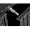 PIRÁMIDE - Aparador con frentes/puertas de MDF fresado en 3D - Negro mate