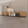 DUKE - Conjunto de muebles de salón - Blanco Alpino / Roble Catania