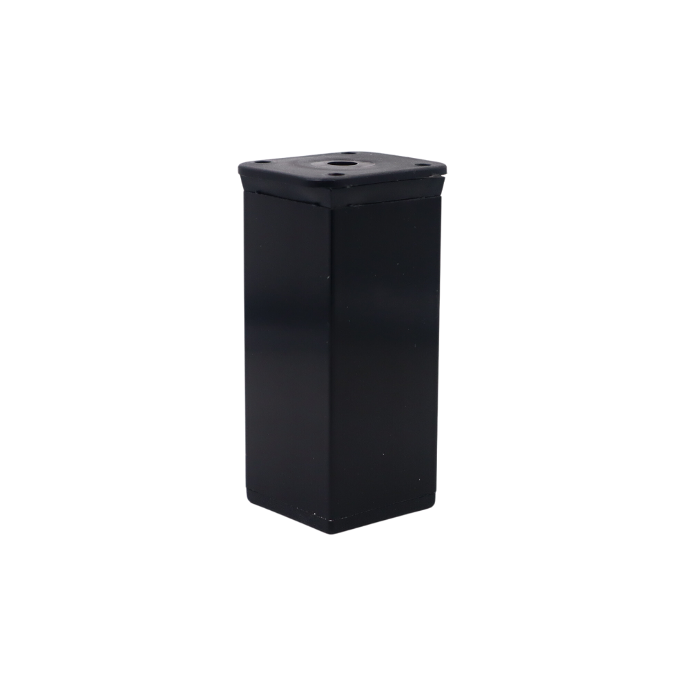 Pata de mueble cuadrada 40x40mm - A100mm - Negro – Furnica
