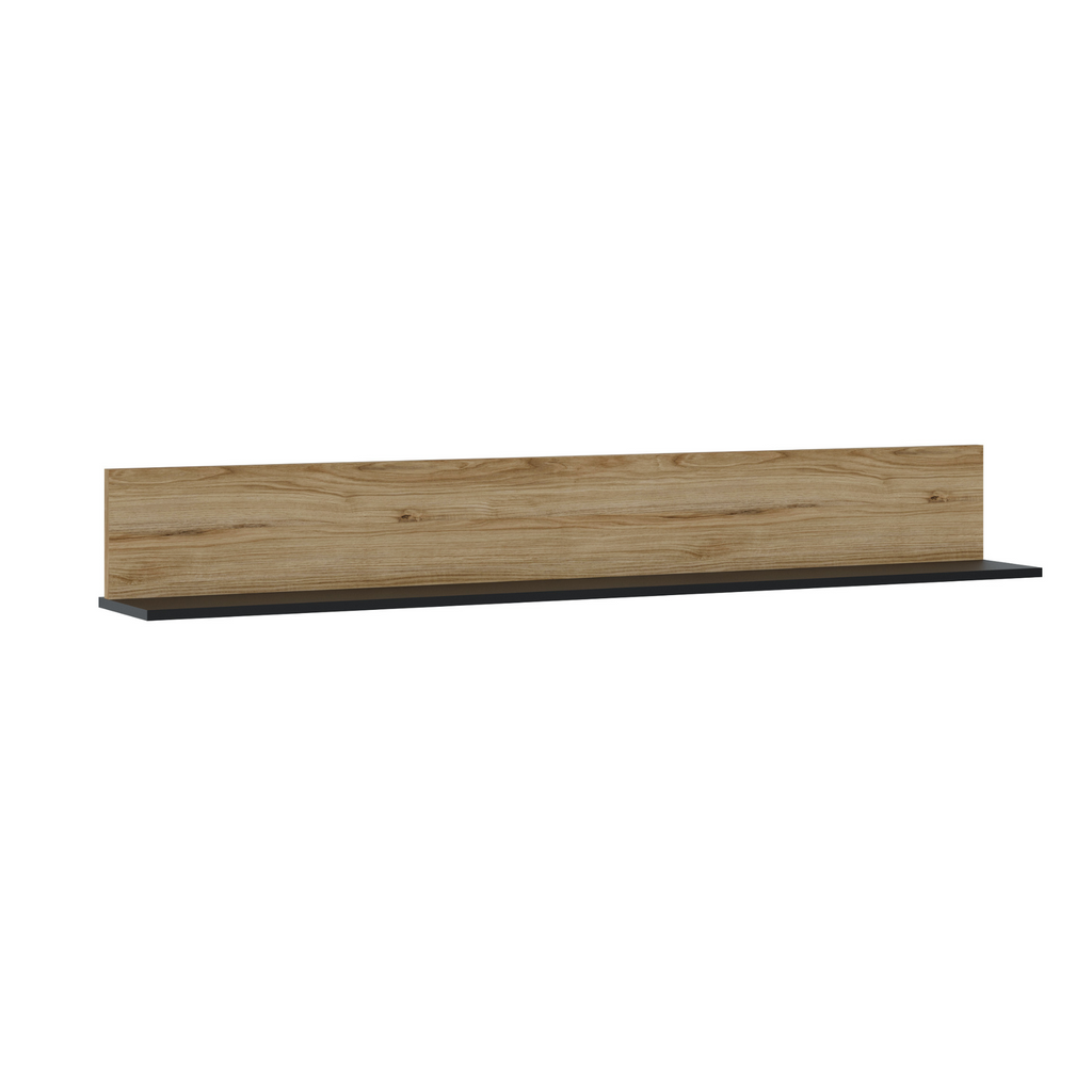 DUKE - Conjunto de muebles de salón - Blanco Alpino / Roble Catania