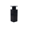 Pata de mueble cuadrada 40x40mm - A100mm - Negro