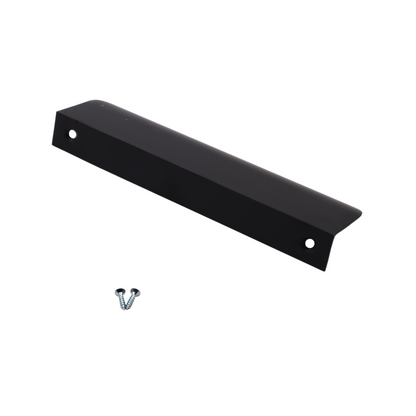 Mango de perfil redondo con agarre en el borde de 128 mm (longitud total de 148 mm) - Negro mate (5) – Furnica
