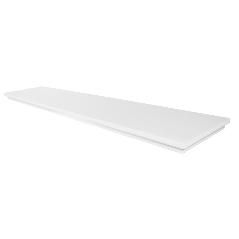 Estante flotante clásico - pack de 3 - Blanco - 80 cm