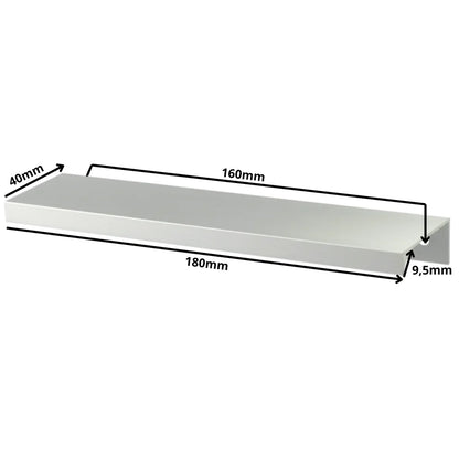 Mango de perfil redondo Edge Grip FE06 de 160 mm (longitud total de 180 mm) - Electropulido