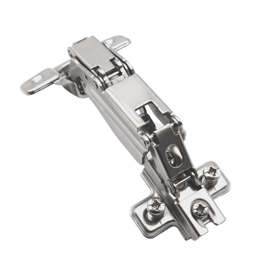 Bisagra de 165º, placa de montaje H2 con tornillos EURO, puertas con solapamiento – Furnica